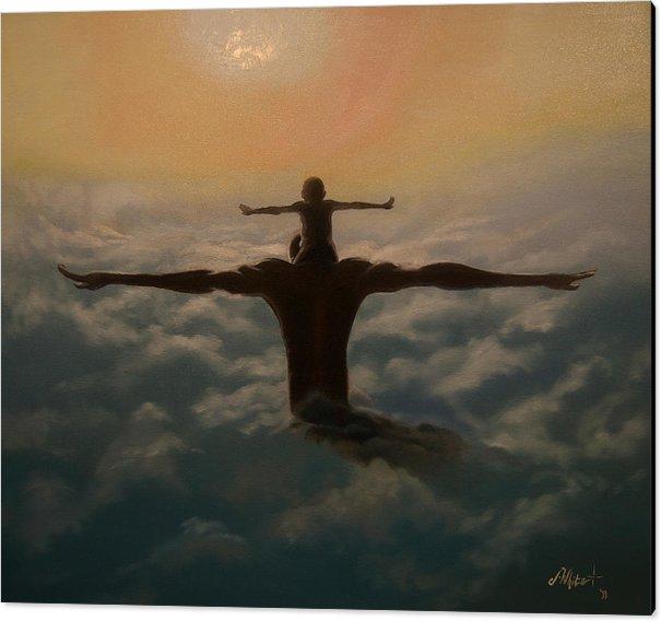 Spread Your Wings (A Tribute to Black Fatherhood) by Jerome T. White (Canvas Giclee)