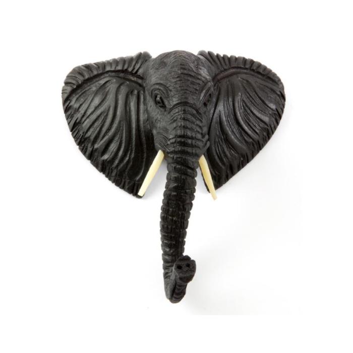 Elephant Mask: Authentic African Jacaranda Wood Home Decor