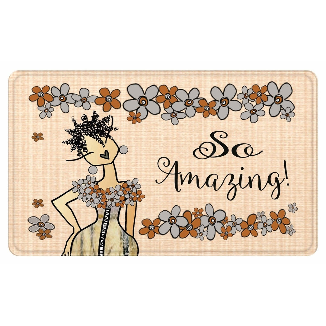 So Amazing: African American Interior Memory Foam Floor Mat by Kiwi McDowell