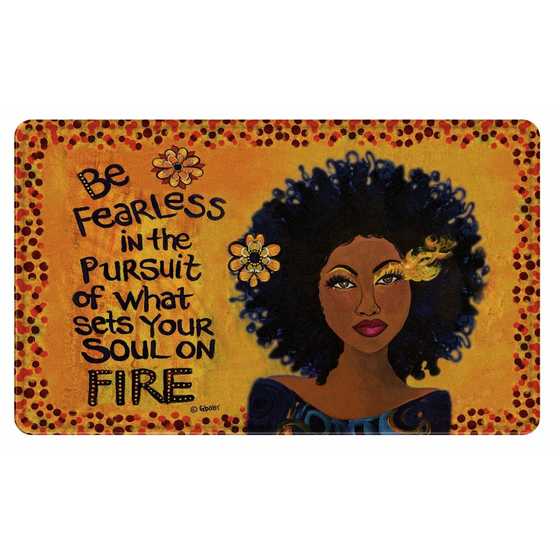 Soul on Fire Memory Foam Bath Mat-Floor Mat-Gbaby-29.5 x 17.7 inches-Memory Foam-The Black Art Depot