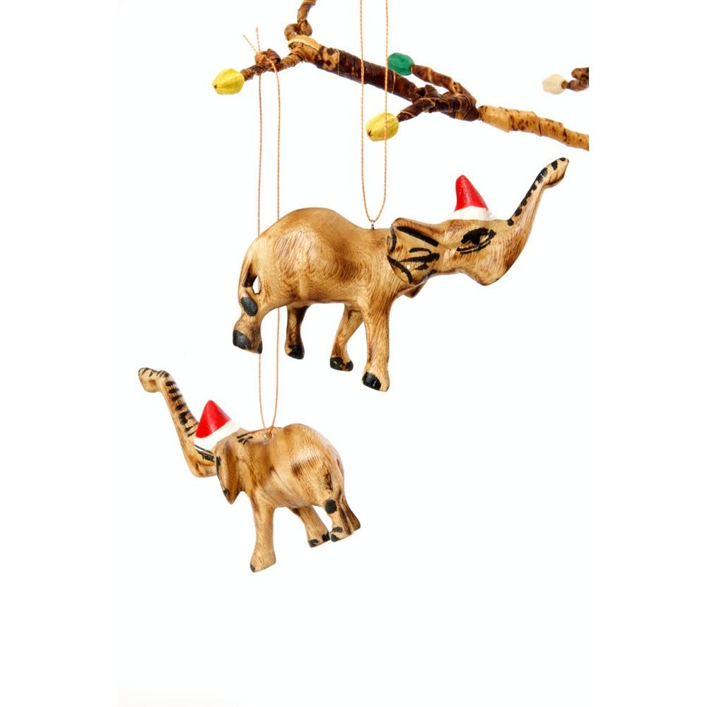 Elephant: African Christmas Ornament - Santa's Little Helper Series