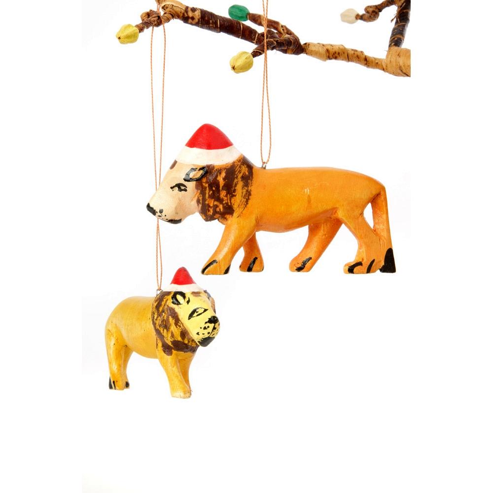 Lion: African Christmas Ornament - Santa's Little Helper Series