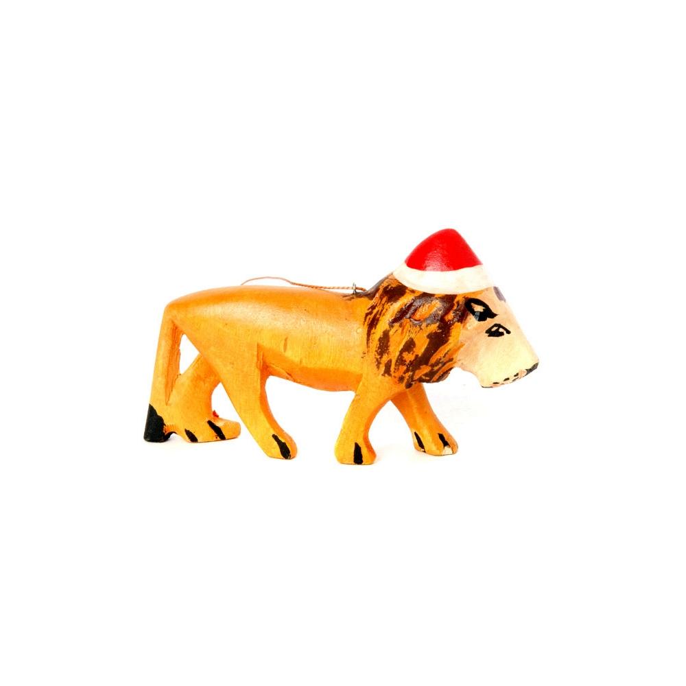 1 of 3: Lion: African Christmas Ornament - Santa's Little Helper Series
