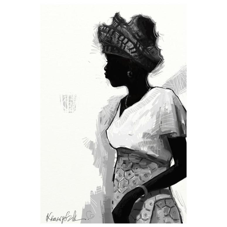 1 of 2: Nigerian Lady: Girl on the Move by Kanayo Ede (Paper)