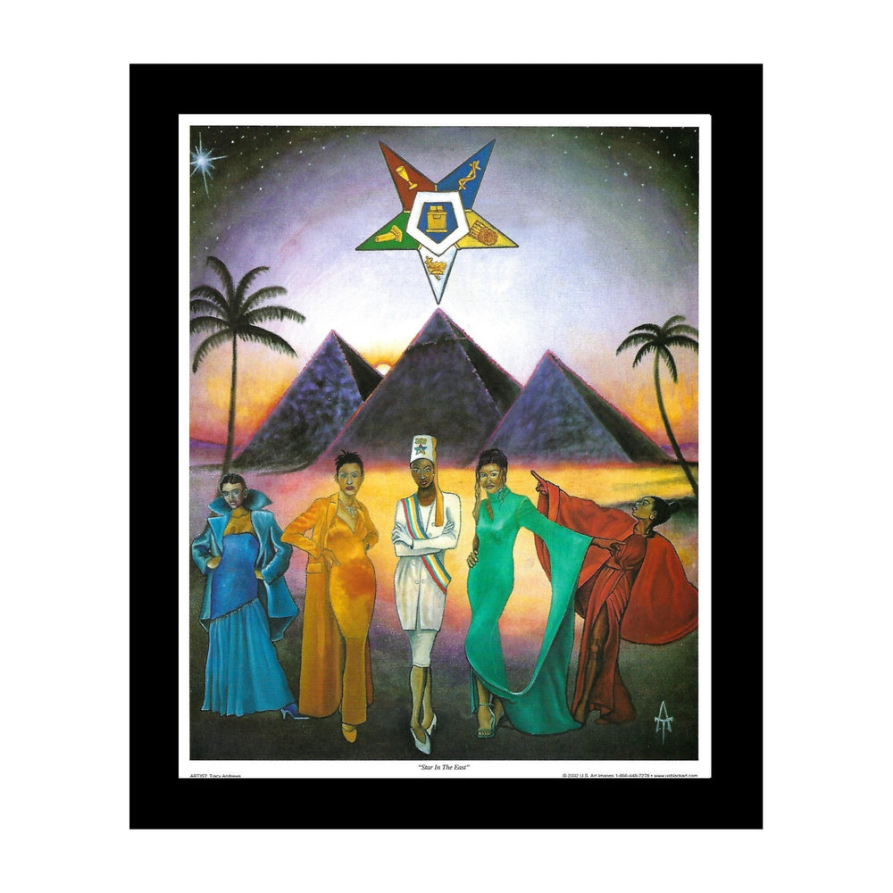 Star in the East: Order of the Eastern Star by Tracy Andrews (Black Frame)