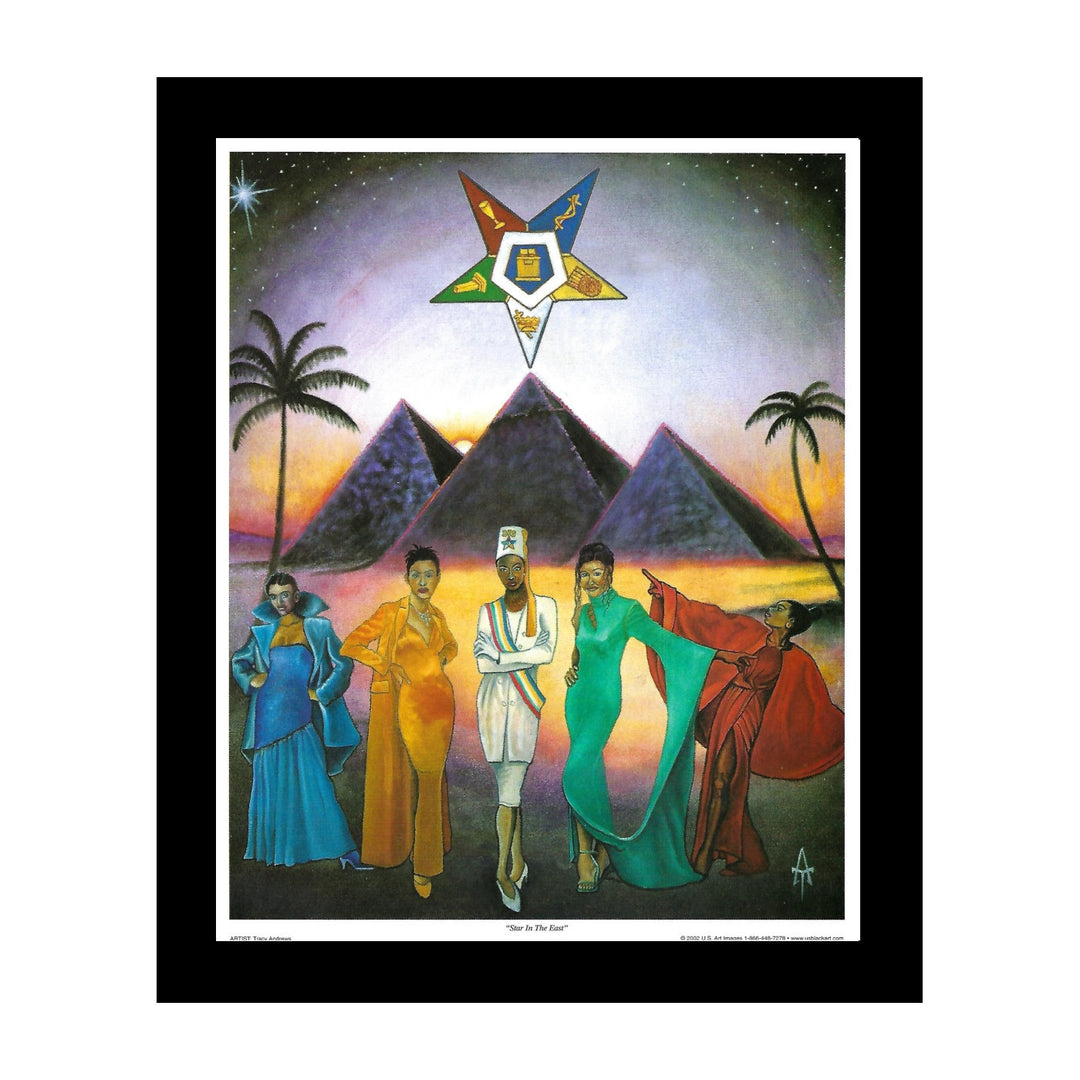 Star in the East: Order of the Eastern Star by Tracy Andrews (Black Frame)