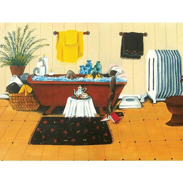 Steepin' and Soakin' by Annie Lee: African American Jigsaw Puzzle