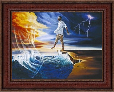 Step Out on Faith (Male) by Kevin "WAK" Williams (Framed)