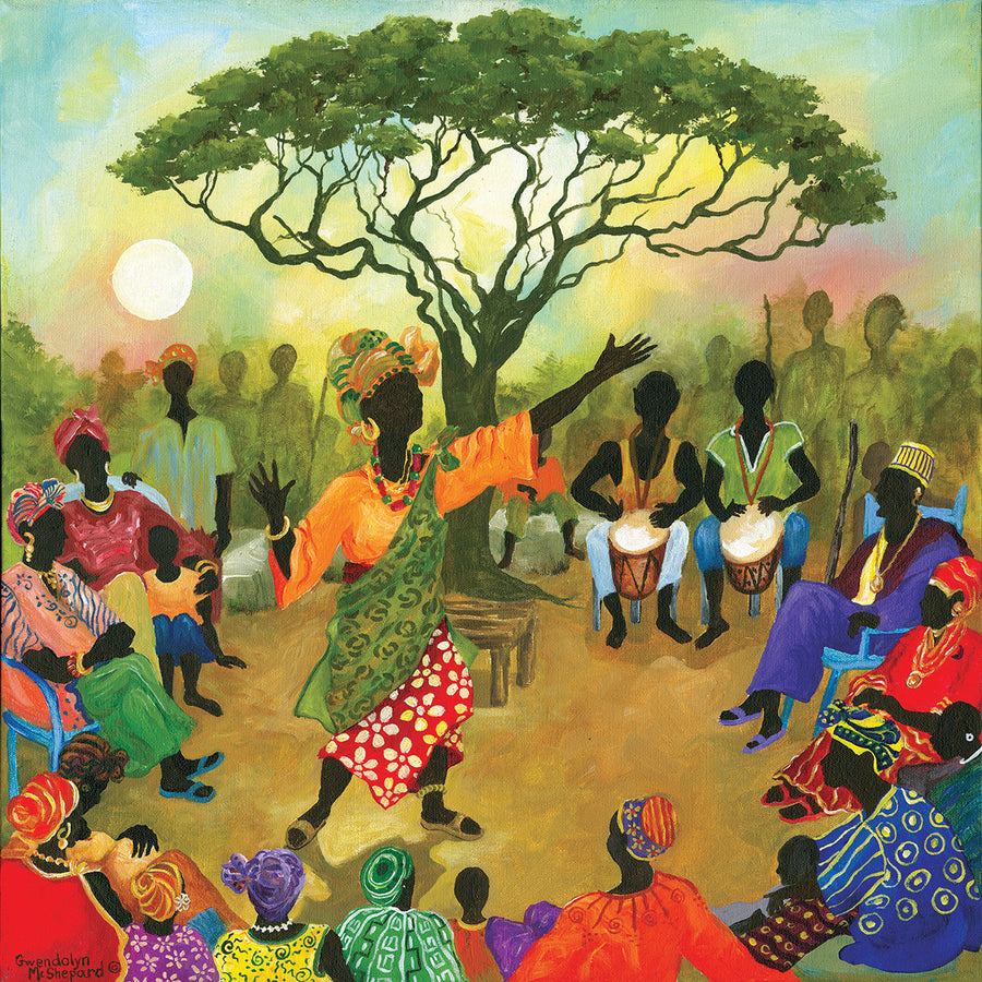 The Storyteller by Gwendolyn McShepard: African American Jigsaw Puzzle