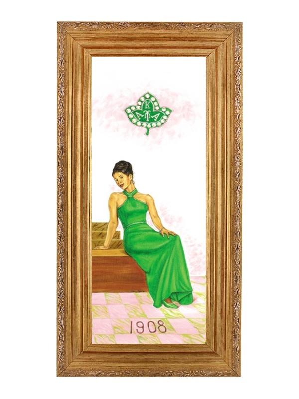 Style and Grace: Alpha Kappa Alpha by Johnny Myers (Gold Frame)