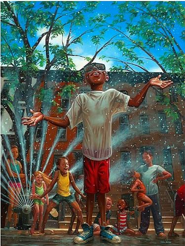 Summertime in the City by Kadir Nelson (New Yorker Magazine)