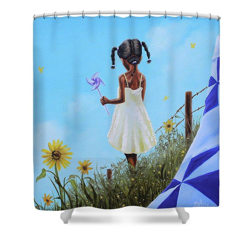 Sunflower: African American Shower Curtain by Jerome White