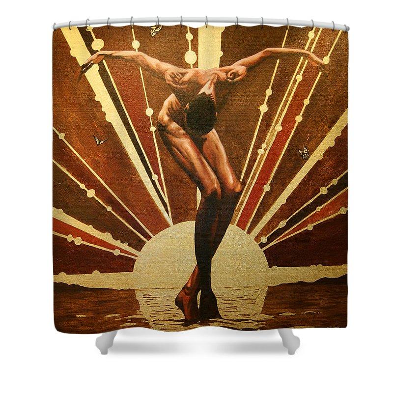 Sunrise (African American Dancer): African American Shower Curtain by Jerome T. White