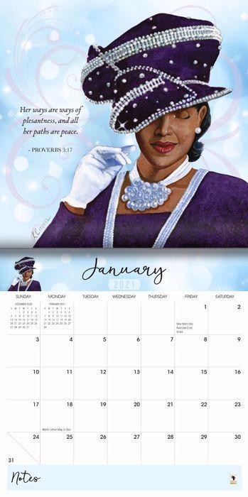 Sunday Morning: 2021 African American Calendar by Keith Conner (Internal)