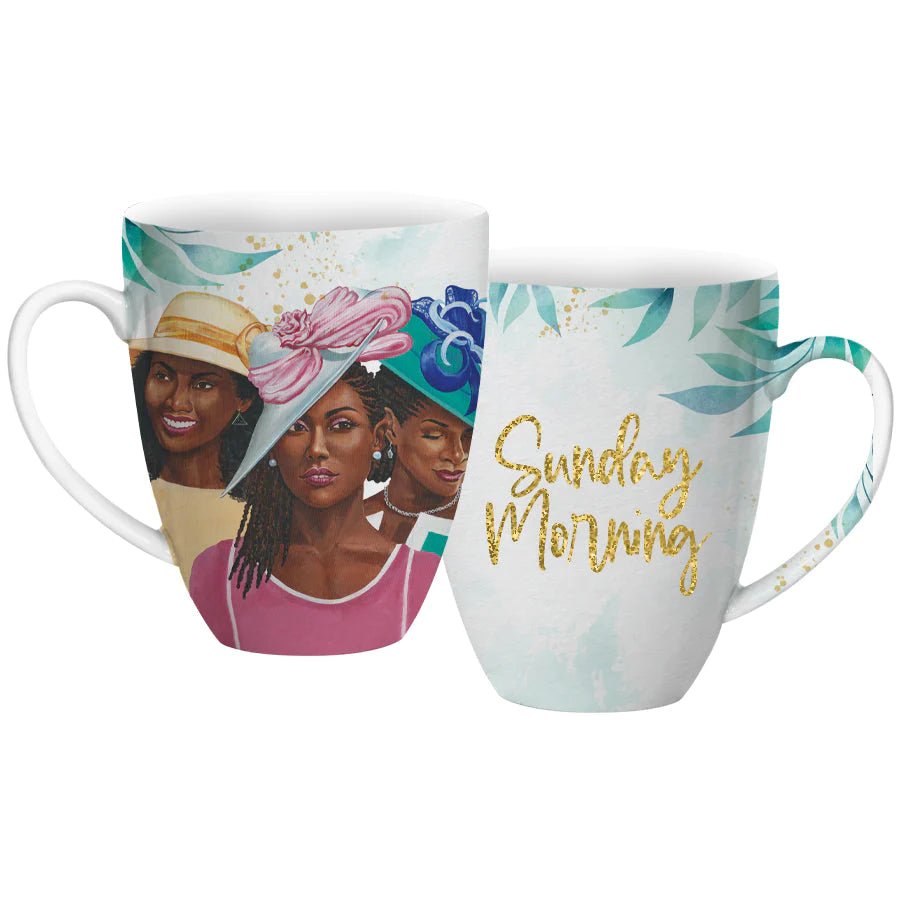 1 of 3: Sunday Morning by Keith Conner: African American Ceramic Coffee/Tea Mug