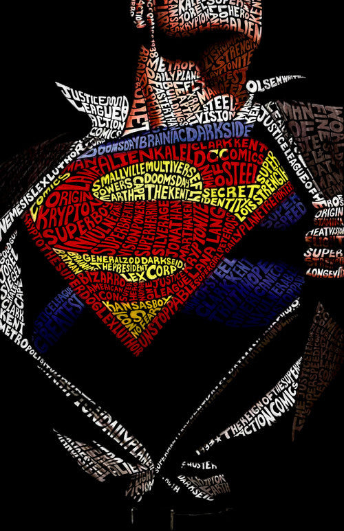 Superman Word Art by Hans Fleurimont