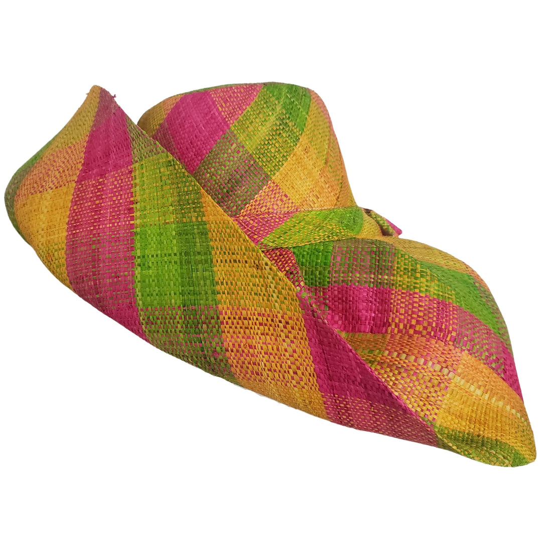 Tanyah: Hand Woven Madagascar Big Brim Raffia Sun Hat