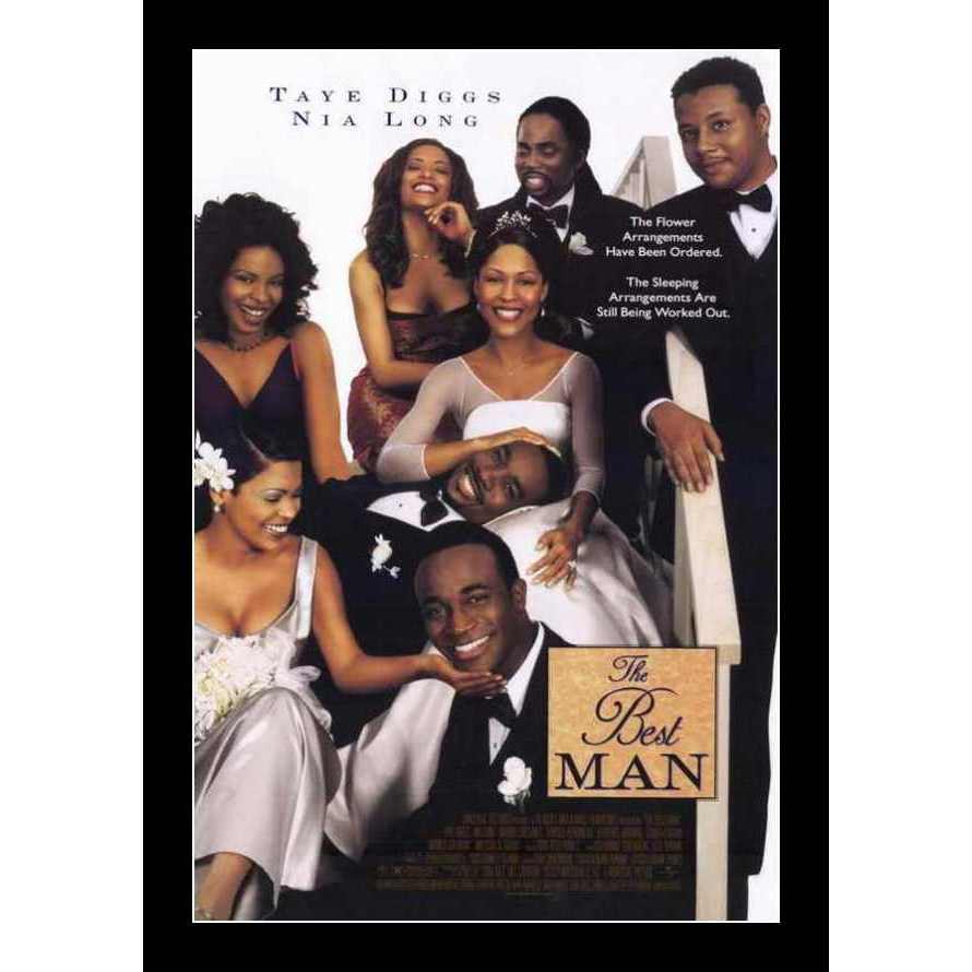 The Best Man Movie Poster-Poster-Movie Posters-17x11 inches-Black Frame-The Black Art Depot