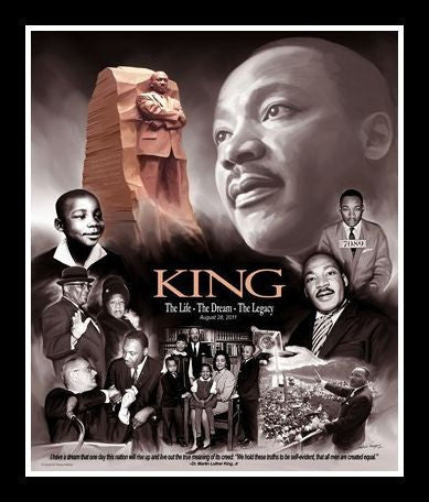King: The Dream & Legacy by Wishum Gregory (Black Frame)