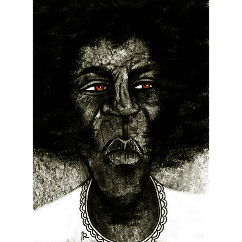 1 of 2: The Fire in My Eyes by Samir Osman (Giclee on Paper)