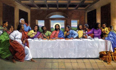 The Last Supper-Art-Johnny Myers-36x24 inches-Unframed-The Black Art Depot