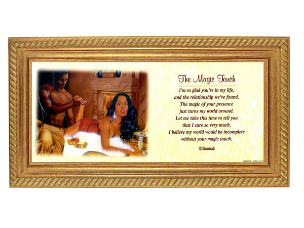 The Magic Touch by Barry B and Shahidah (Framed) – The Black Art Depot