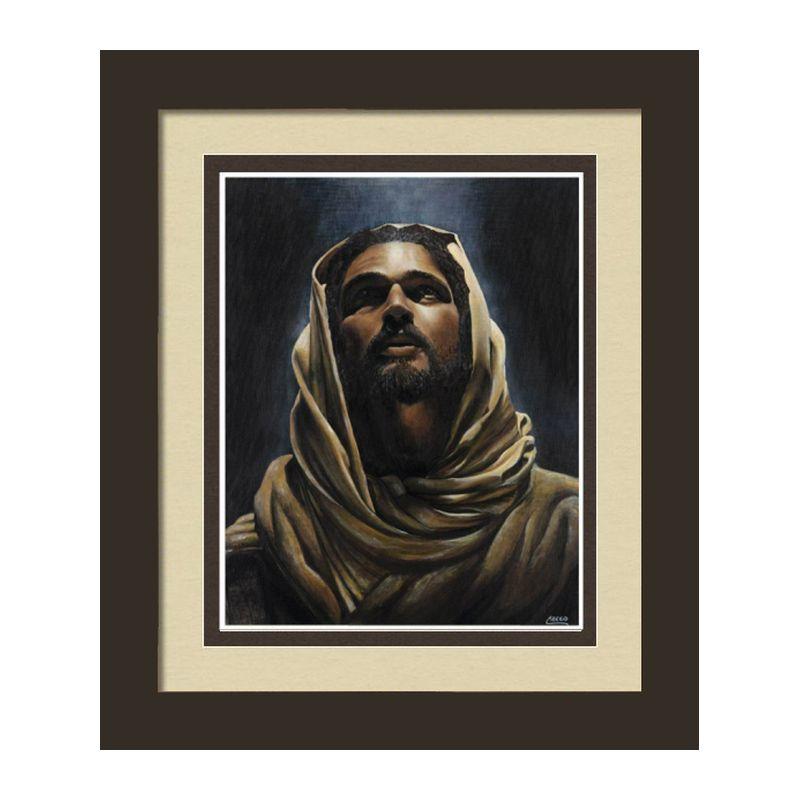 The Messiah-Art-Cecil Reed-14x11 inches-Brown Frame - Double Matted-The Black Art Depot