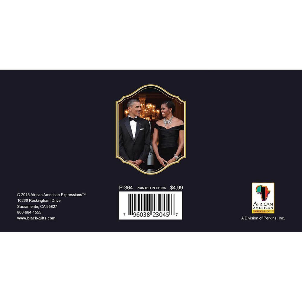 The Obamas: 2016 African American Checkbook Planner (Back)