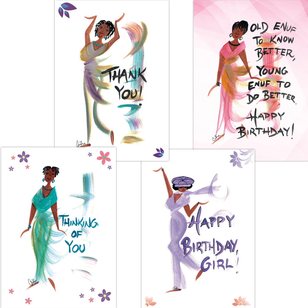 Thinking of You: African American Boxed Note Card Set by Cidne Wallace
