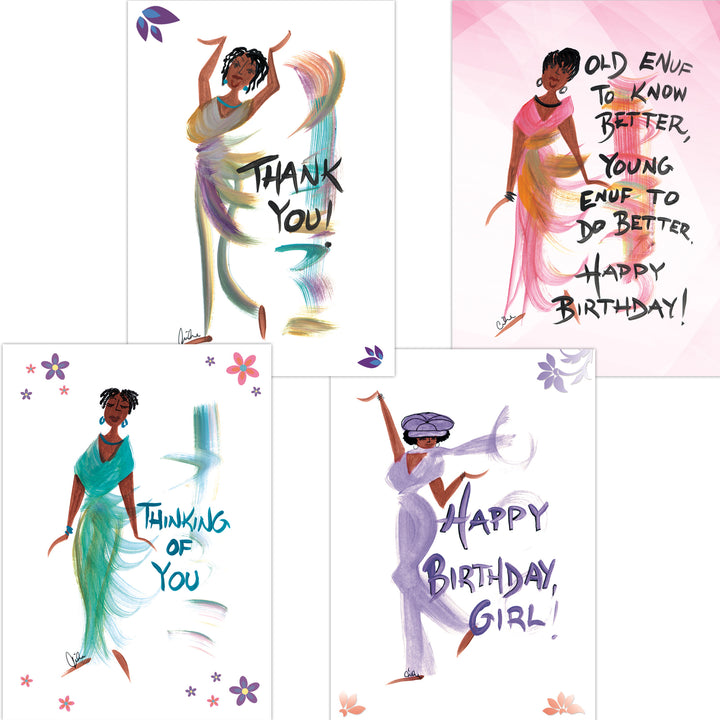 Thinking of You: African American Boxed Note Card Set by Cidne Wallace