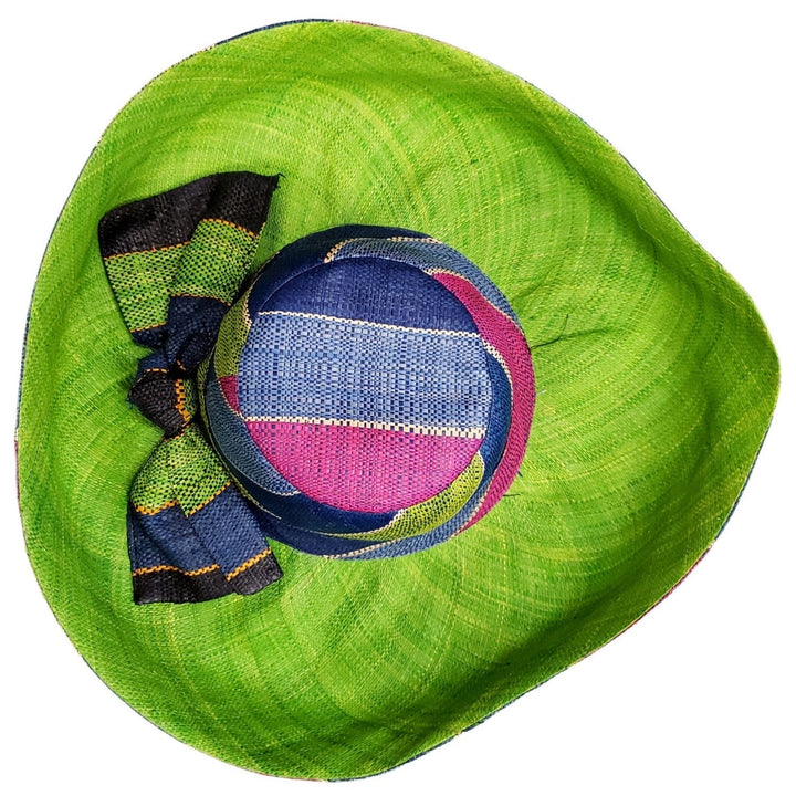 Titax: Hand Woven Madagascar Big Brim Raffia Sun Hat