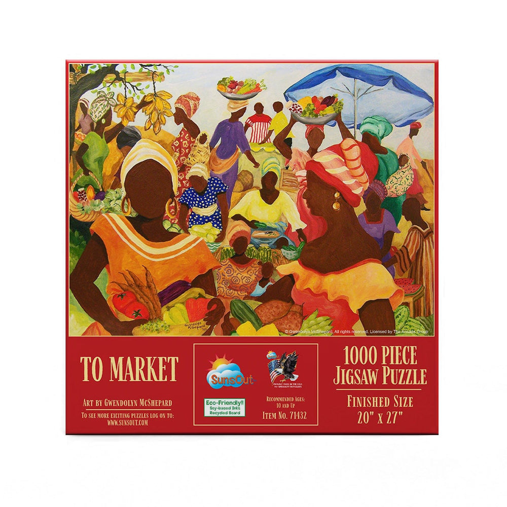 To Market by Gwendolyn McShepard: African American Jigsaw Puzzle