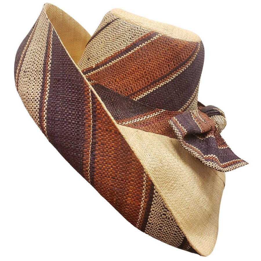 Toavina: Hand Woven Madagascar Big Brim Raffia Sun Hat