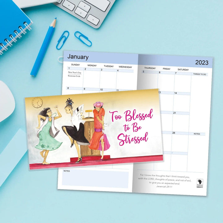 Too Blessed to be Stressed by Dorothy Allen: 2023-2024 Two Year African American Pocket Calendar (Lifestyle)