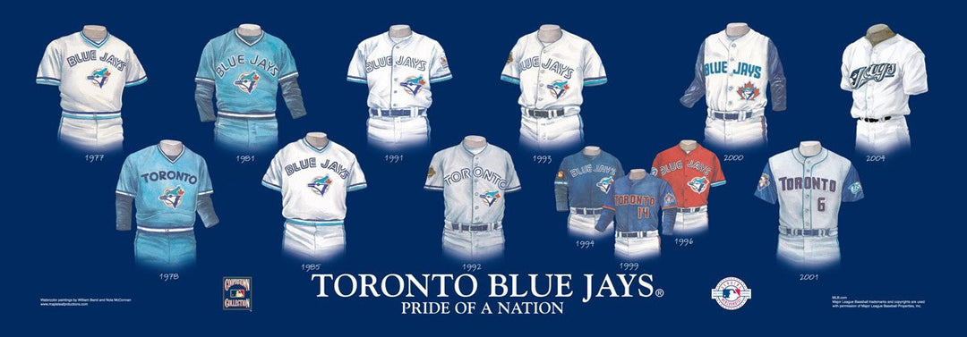 Toronto Blue Jays: Pride of a Nation Uniform/Jersey Poster – The Black Art  Depot