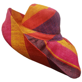 Tracy: Hand Woven Madagascar Big Brim Raffia Sun Hat