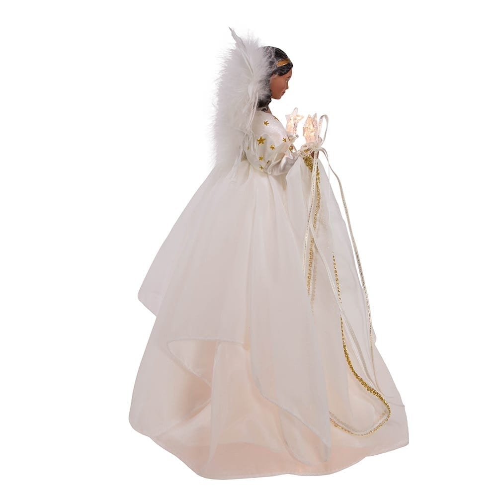 The Guiding Light: African American Angelic Christmas Tree Topper (Electric)