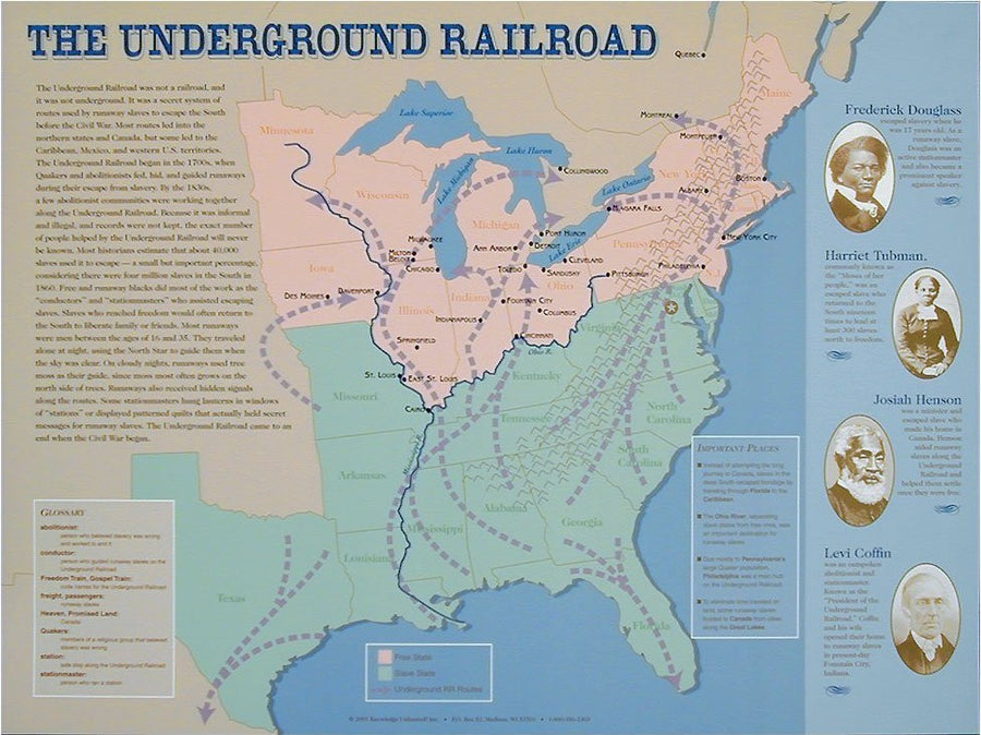 Underground Railroad Poster by Knowledge Unlimited