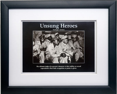 Unsung Heroes: Tuskegee Airmen by D'azi Productions (Framed)