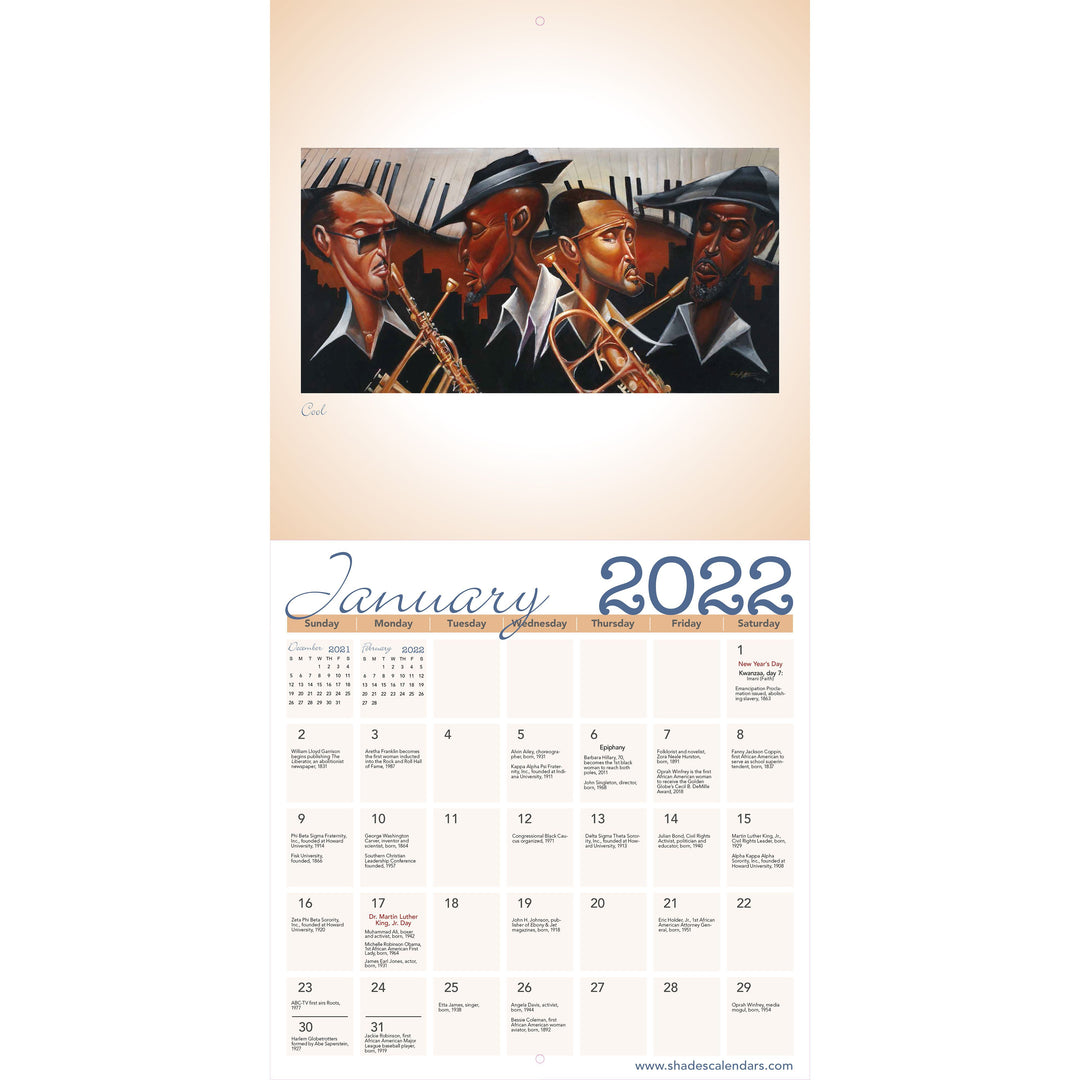 Urbanisms by Frank Morrison: 2022 African American Wall Calendar (Interior)