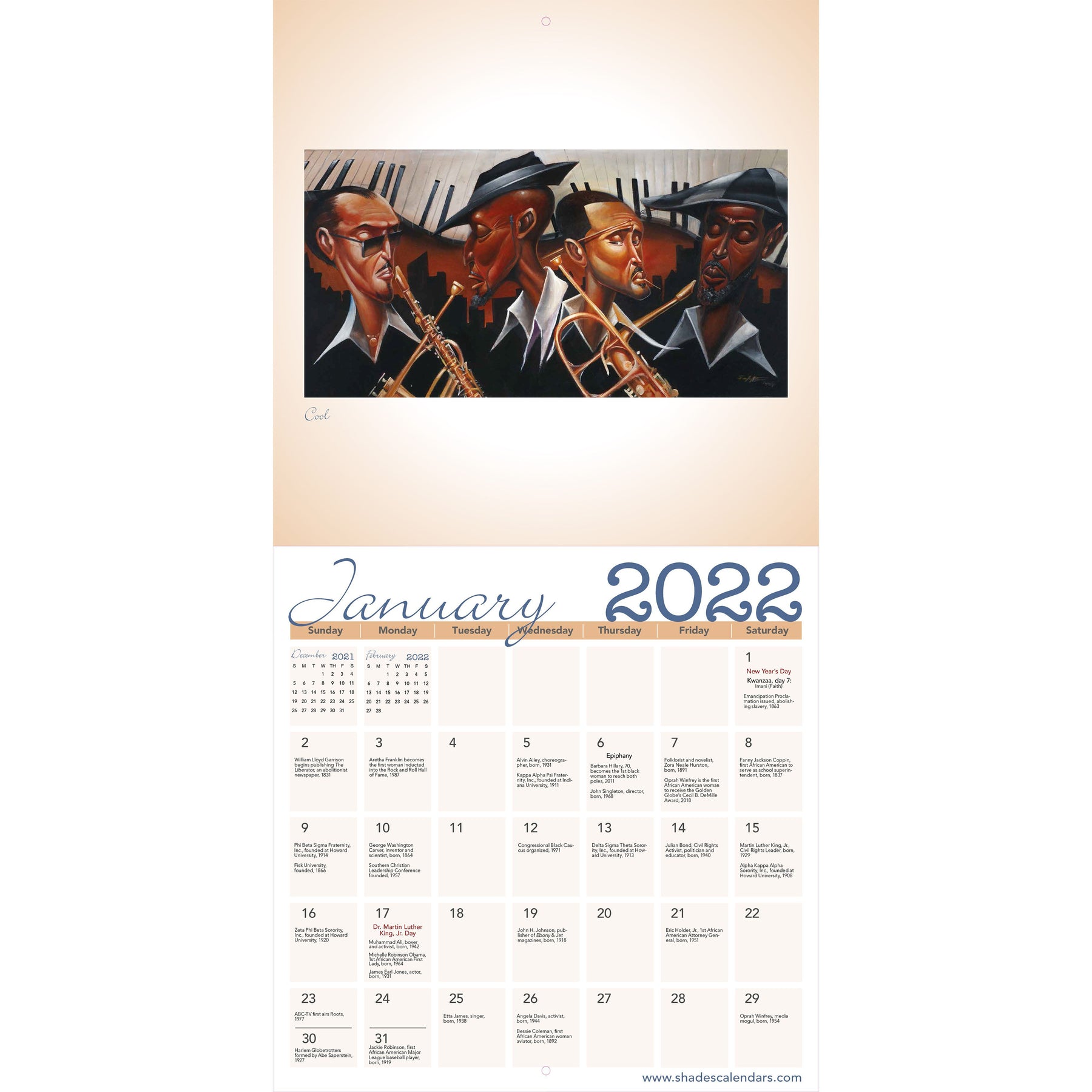 3 of 7: Urbanisms by Frank Morrison: 2022 African American Wall Calendar (Interior)