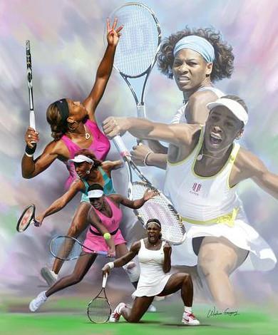 Venus and Serena Williams by Wishum Gregory