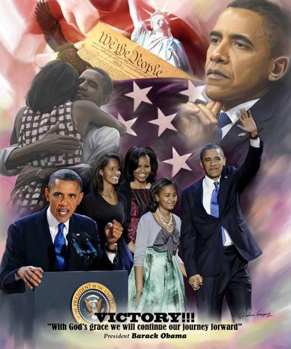 Victory: Barack Obama (2012 Election) by Wishum Gregory
