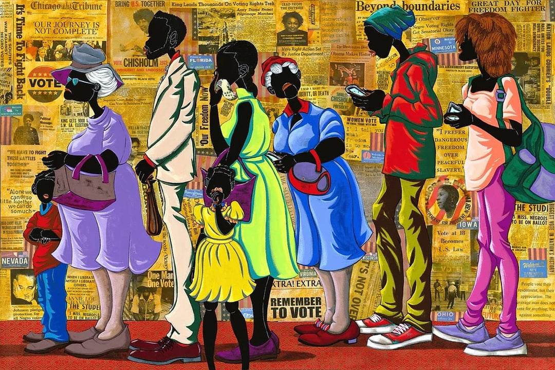 The Voting Line by Leroy Campbell