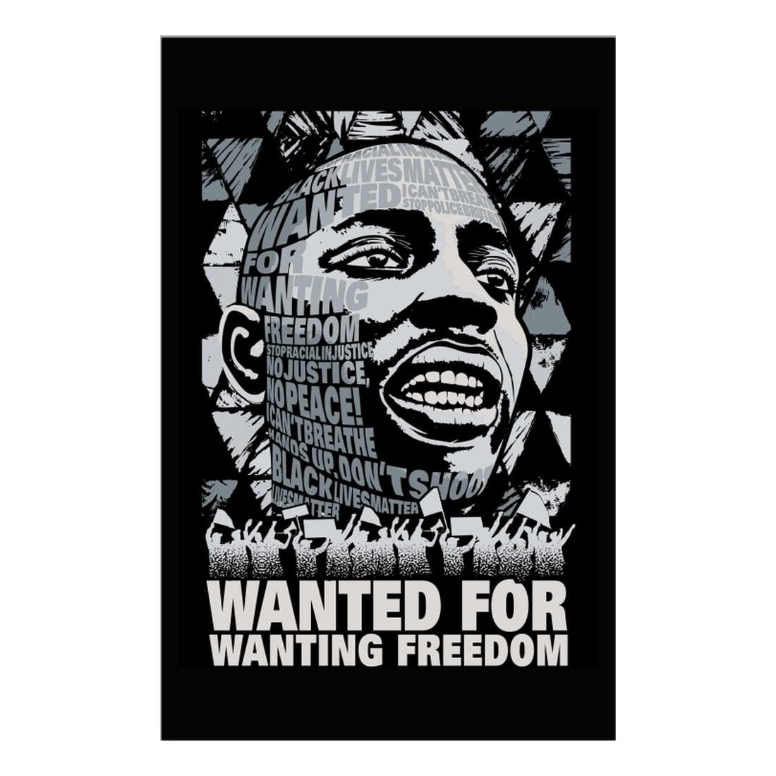 Wanted for Wanting Freedom II Poster by Sankofa Designs – The