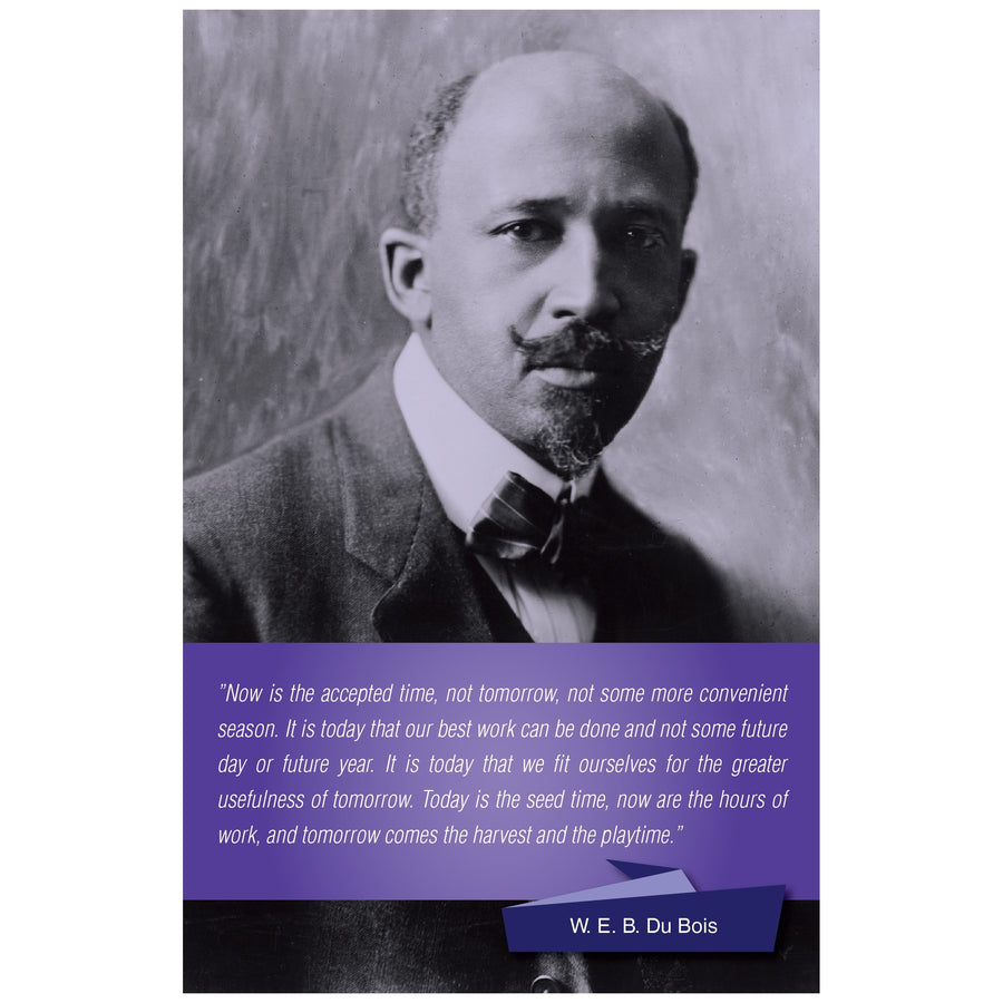 W.E.B. DuBois: The Time is Now Poster by Sankofa Designs
