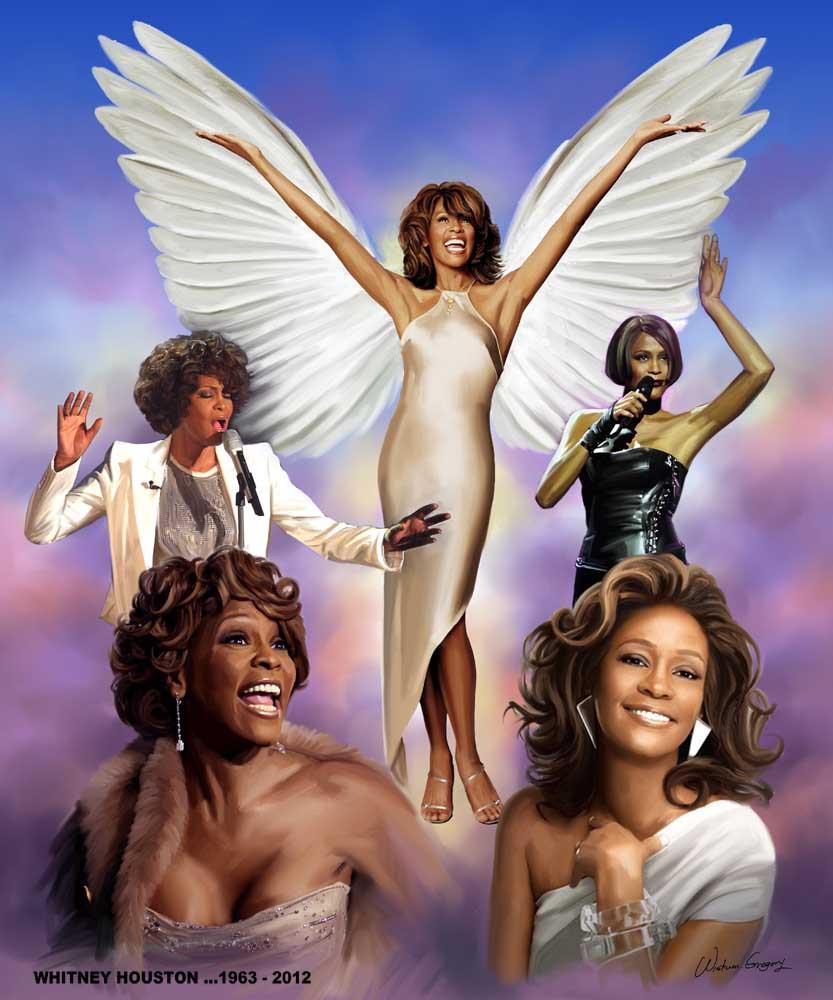 Whitney Houston by Wishum Gregory