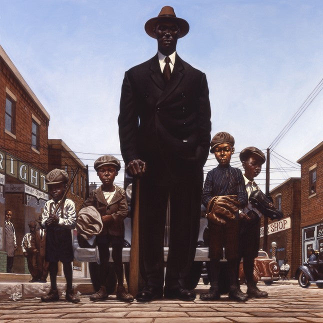 Willie Foster And Young Fans by Kadir Nelson