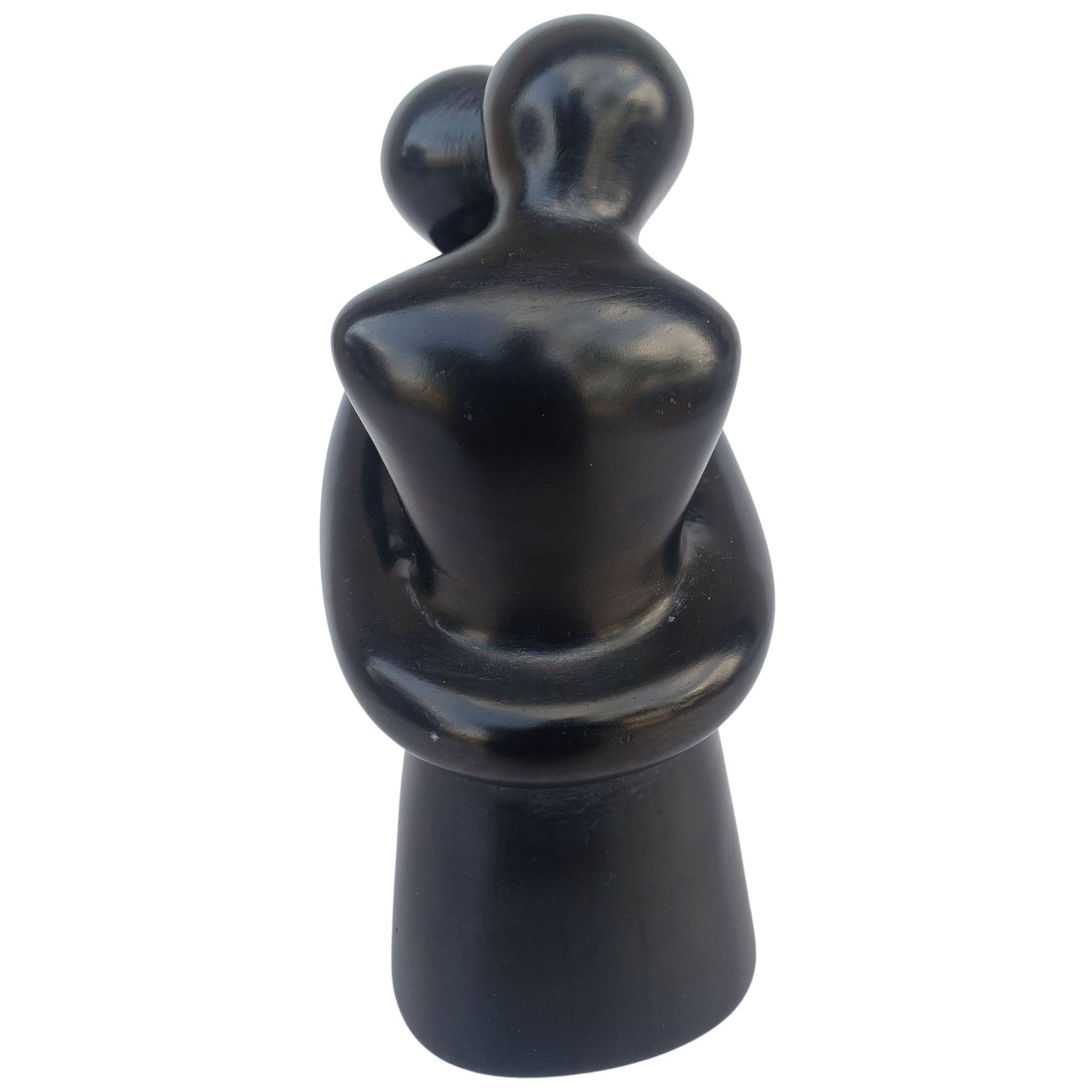 2 of 11: Wrapped in the Moment: Authentic African Soapstone Sculpture (Black)