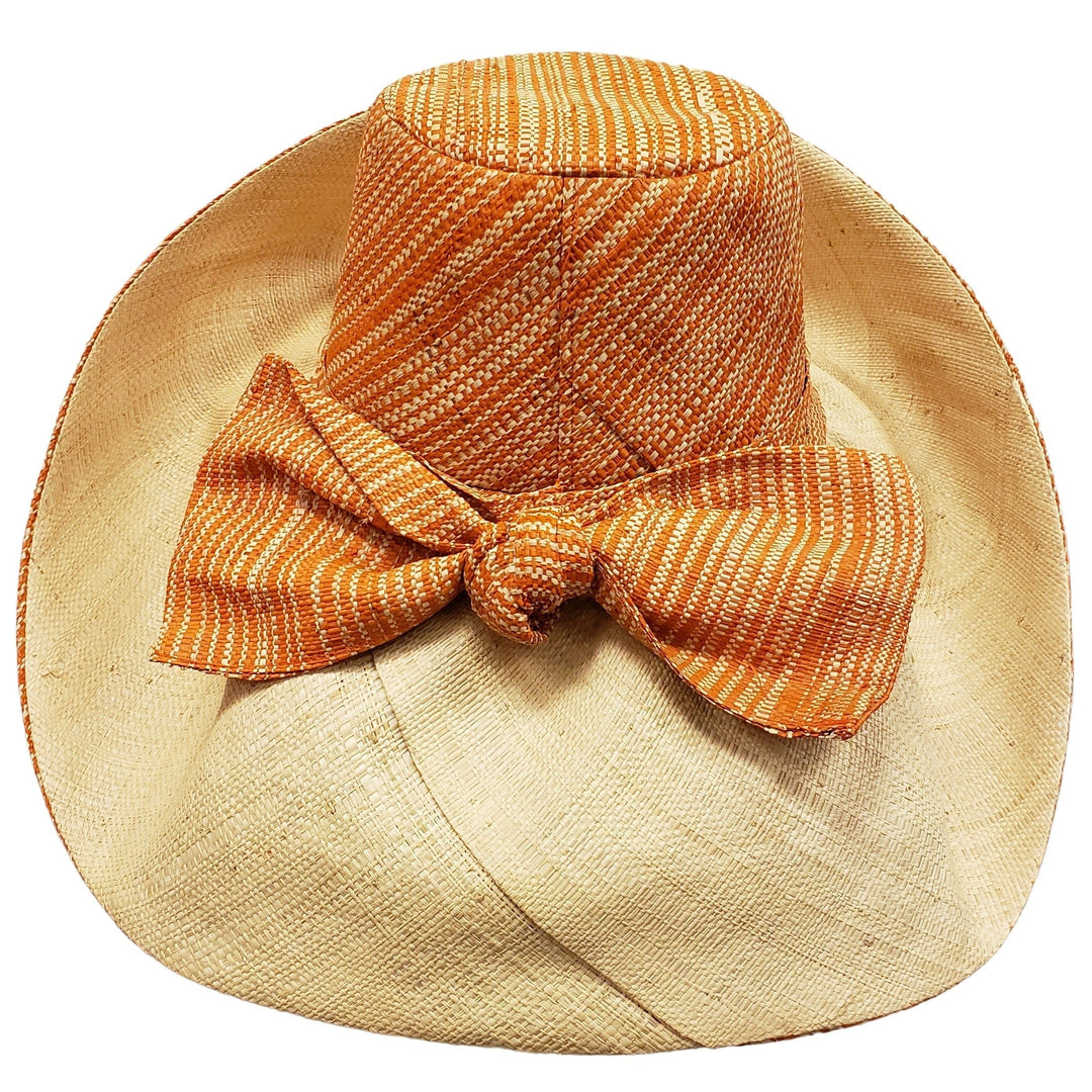 Yankee: Hand Woven Multi-Color Madagascar Big Brim Raffia Sun Hat